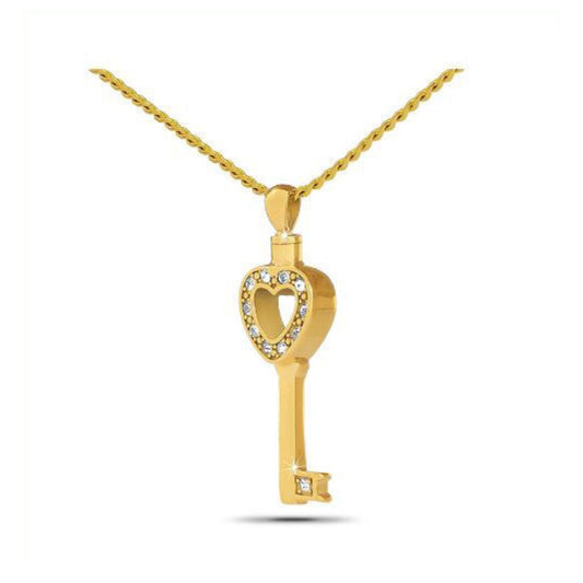 Key to Heaven Gold Steel Keepsake