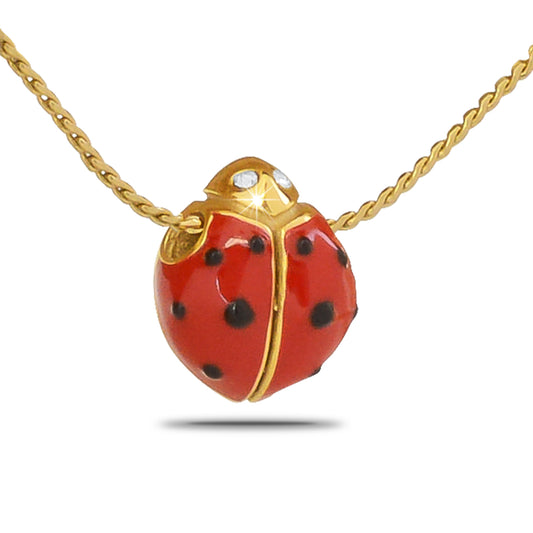 Ladybug Gold Steel Keepsake