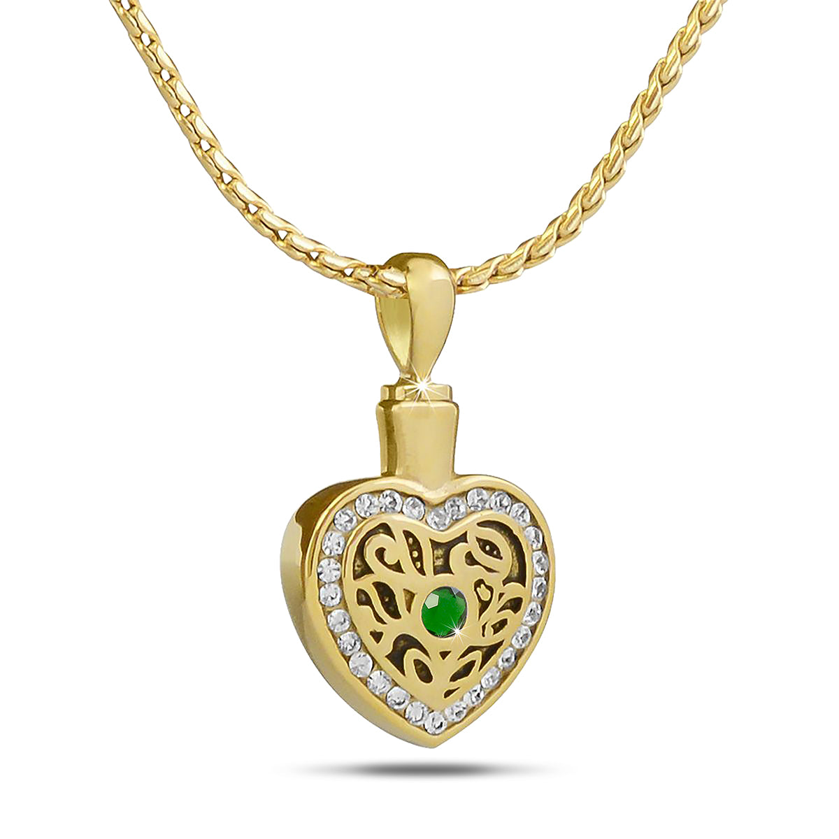 October w/ Opal Gold Steel Keepsake